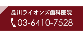 品川ライオンズ歯科医院 　TEL 03-6410-7528